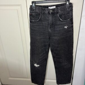 Zara pants for girls mom jeans 13/14 years old